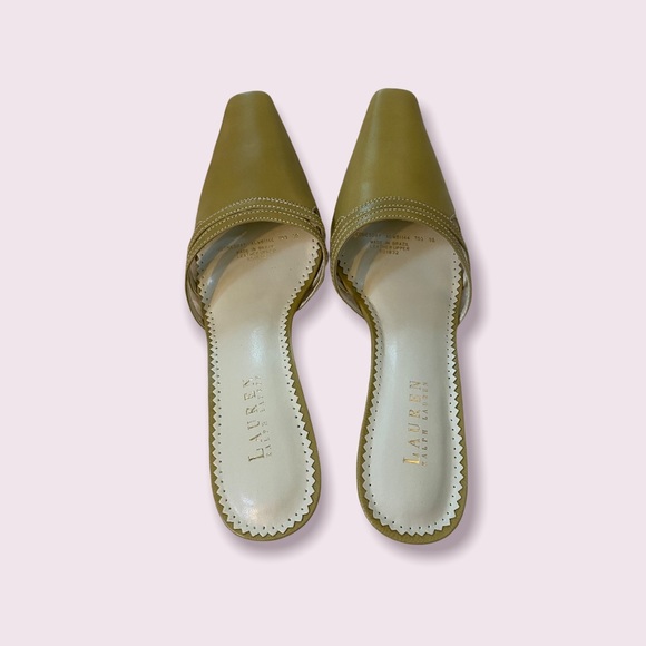 Lauren Ralph Lauren Shoes - NWOT Lauren Ralph Lauren Green Wednesday Mules Size 8
